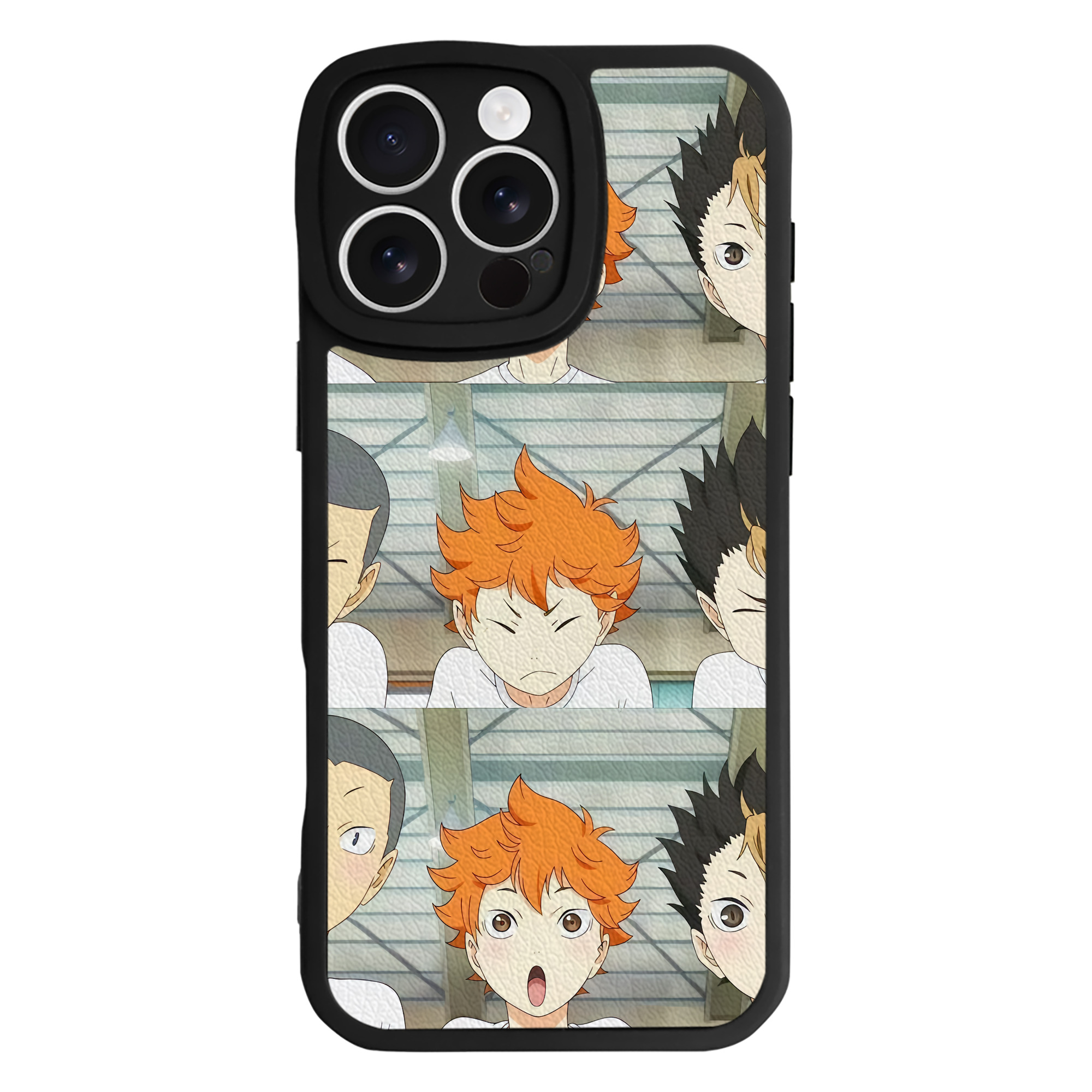 （画像用） ハイキュー!! Haikyu!! 【iPhone 16シリーズ対応】シリコンスマホケース（レザー調） 材質：シリコン